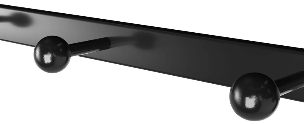 Wieszak ścienny HENRY, 60x30x32cm, czarna/brąz Vasagle