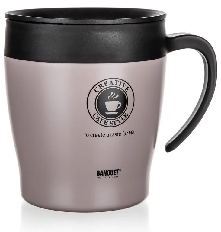 Banquet Podróżny kubek termiczny TAZZA 330 ml, Latte