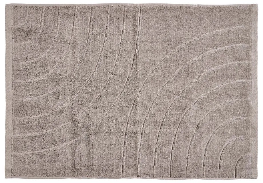 Szarobeżowy bawełniany ręcznik frotte 50x70 cm Time – Zone