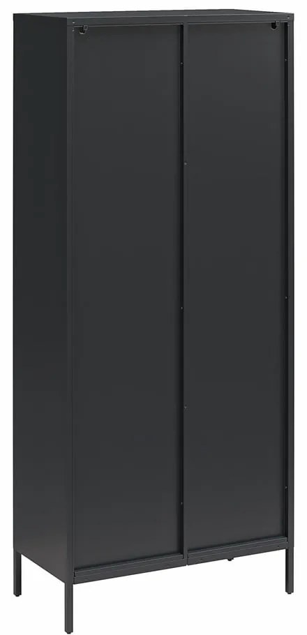 Czarna metalowa witryna 80x186x40 cm Luna – Støraa