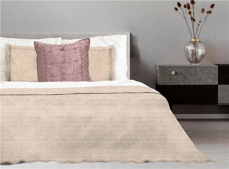 Narzuta na fotel Greno Flower 70x160 beżowa GRENO