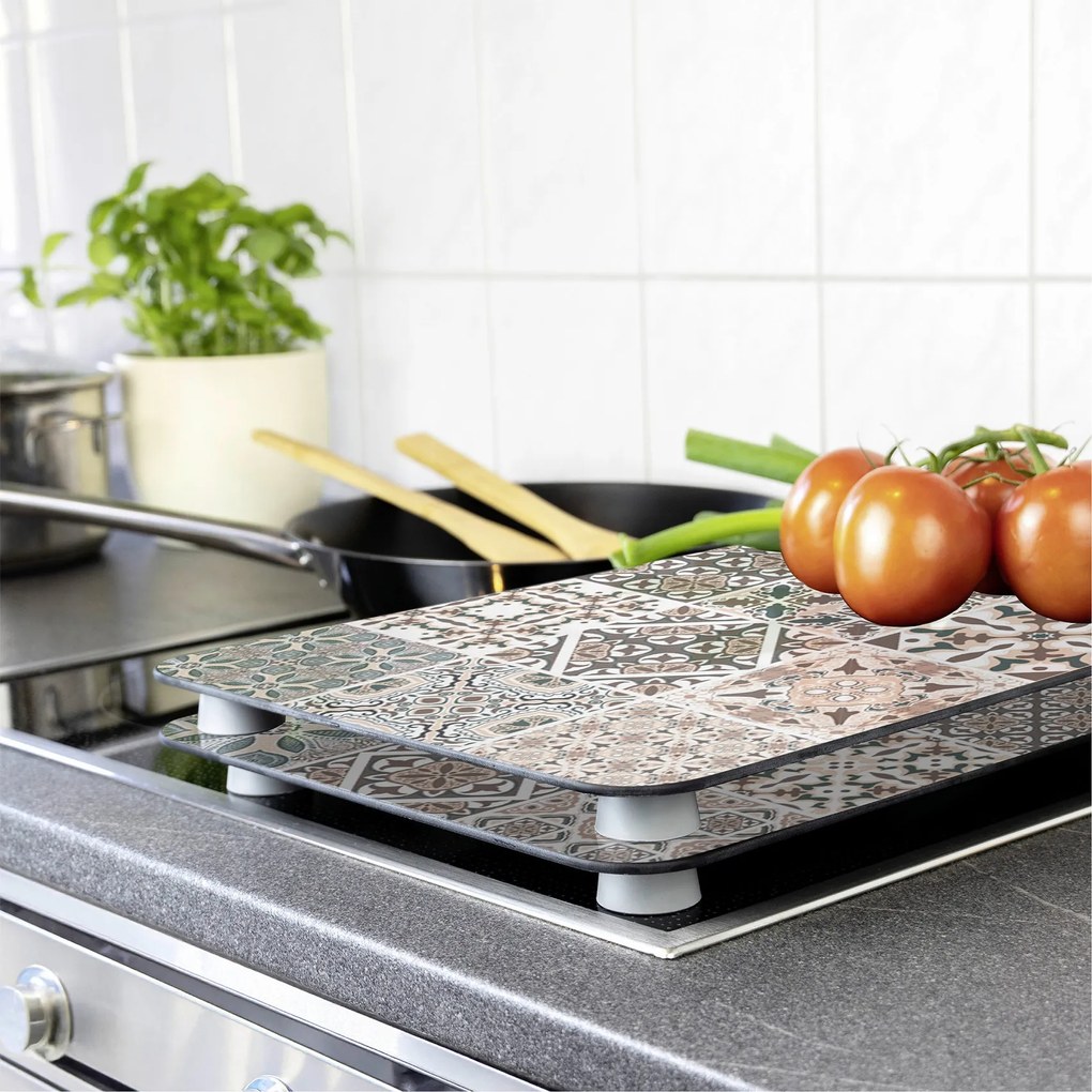 Szklane płyty na kuchenkę z mozaiką, 2 sztuki, WENKO