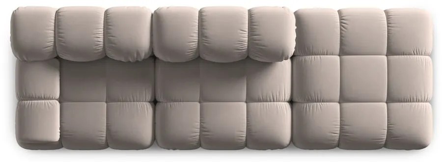 Jasnobrązowa aksamitna sofa modułowa 282 cm Bellis – Micadoni