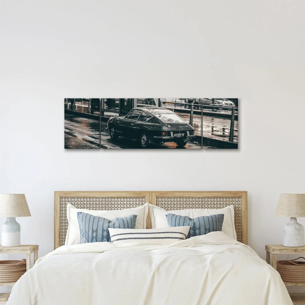 Obraz poruszającego się samochodu (170x50 cm)