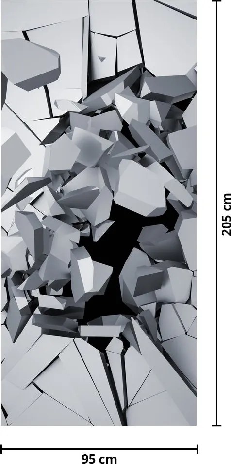 Fototapeta na drzwi - Abstrakcja 3D (95x205cm)