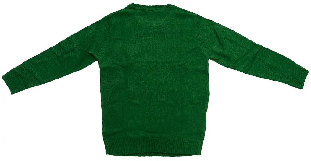 Świąteczny sweter damski GNOME ciemnozielony - różne rozmiary Wielkość: XL