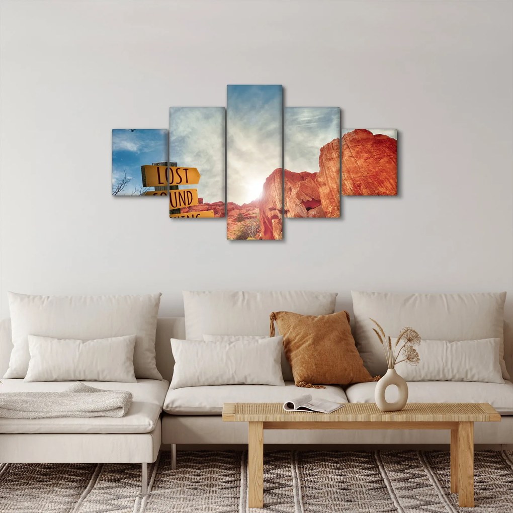 Obraz wskaźnika z napisem (125x70 cm)