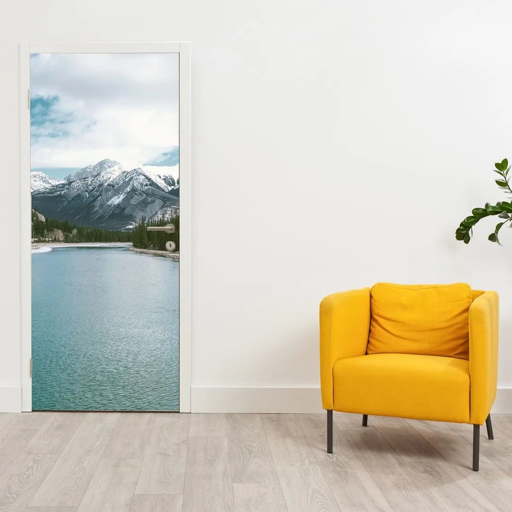 Fototapeta na drzwi - Górski krajobraz (95x205cm)