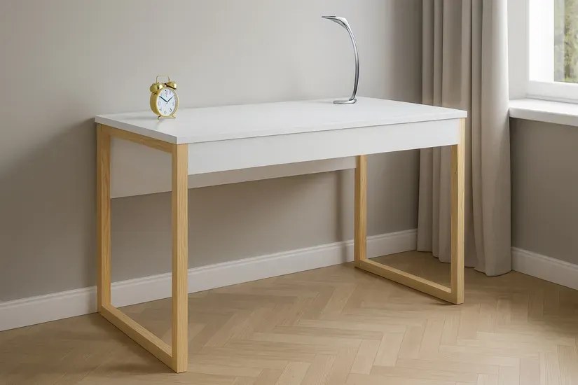 Skandynawskie biurko drewniane 100 cm - Kizo X8