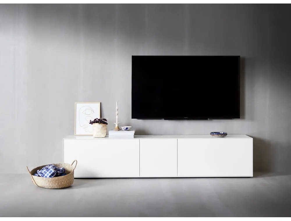 Biała szafka pod TV 225,8x49,2 cm Edge by Hammel – Hammel Furniture