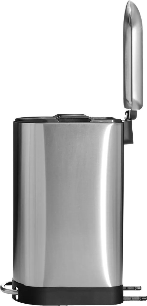 Wąski kosz na śmieci Ariane, ze stali nierdzewnej, z pedałem, 30 l