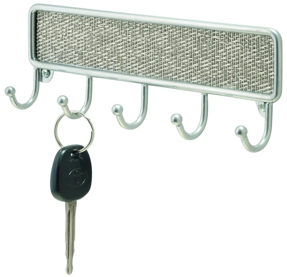 Metalowy wieszak na klucze iDesign Twillo, 21x14 cm