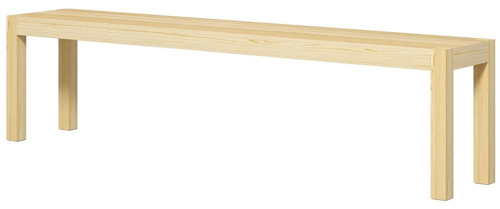 HOMCOM Drewniana ławka ogrodowa dla 3 osób do 330 kg drewno sosnowe 175x33x45 cm | Aosom PL