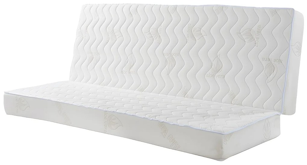 Materac do rozkładanej kanapy aloesowy ALOHA marki NATUREA gł. 16 cm - 130 × 190 cm