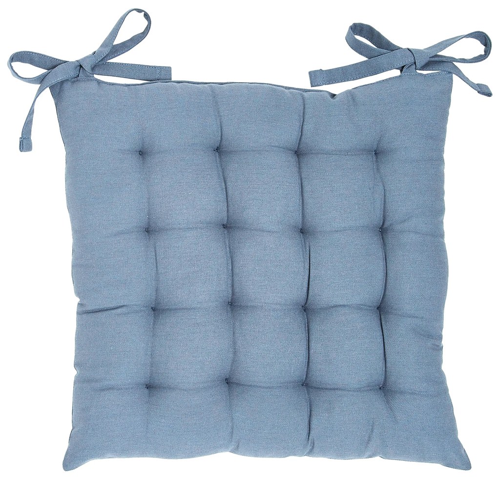 Bawełniana poduszka na krzesło kuchenne COMFORT, wiązana, 38 x 38 cm