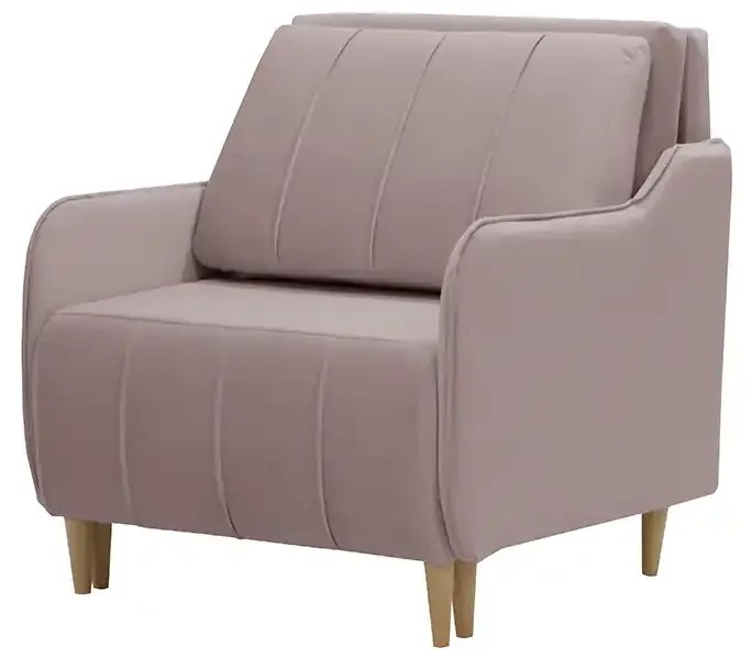 MEGA OKAZJA Fotel z funkcją spania BEST - Matt Velvet 63 Różowy