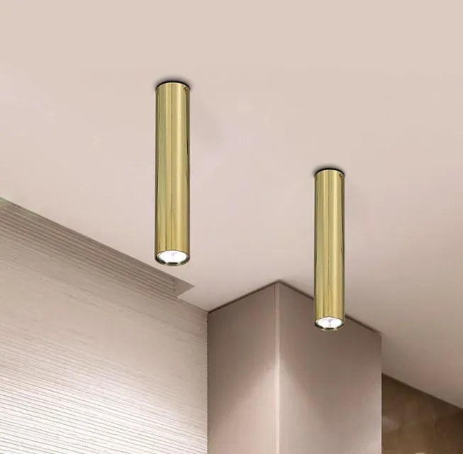 Złoty nowoczesny spot sufitowy - S971 R6-D96