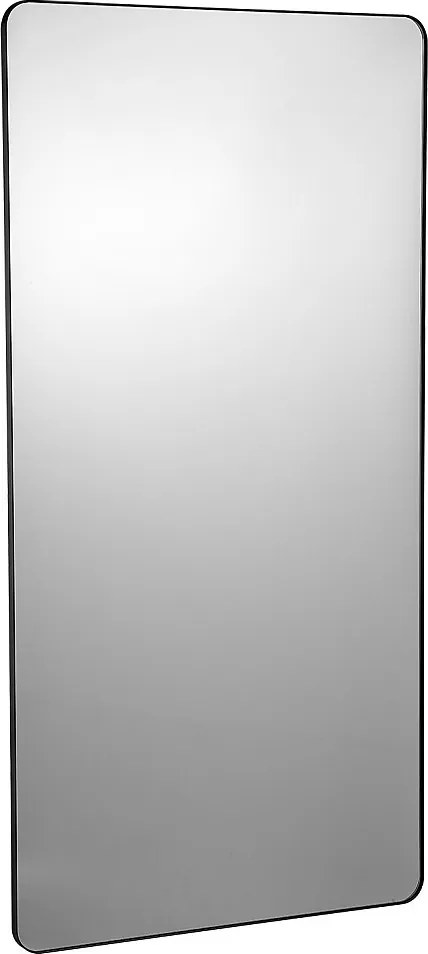 Lustro Ścienne SucceBuy 91,5x182,8 cm, Czarna, Prostokątna, Ograniczenia z Stopu Aluminium