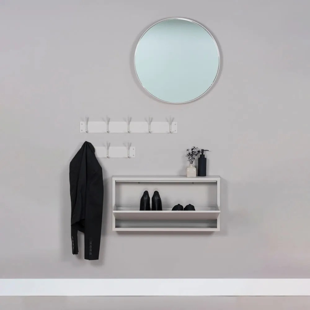 Szarobrązowy metalowy wieszak ścienny 40 cm Fusion – Spinder Design