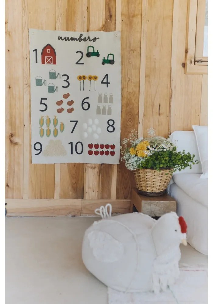 Dziecięca dekoracja ścienna Farm Numbers – Lorena Canals