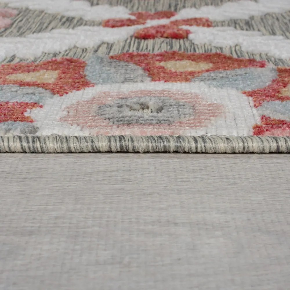 Szary chodnik odpowiedni na zewnątrz 230x80 cm Flora – Flair Rugs