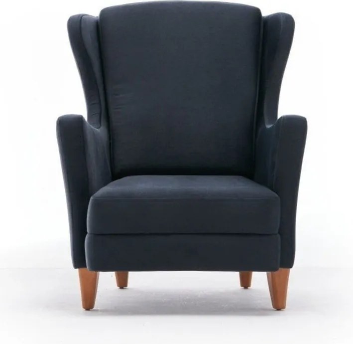 Ciemnoszary fotel typu uszak Lola Brejer – Artie