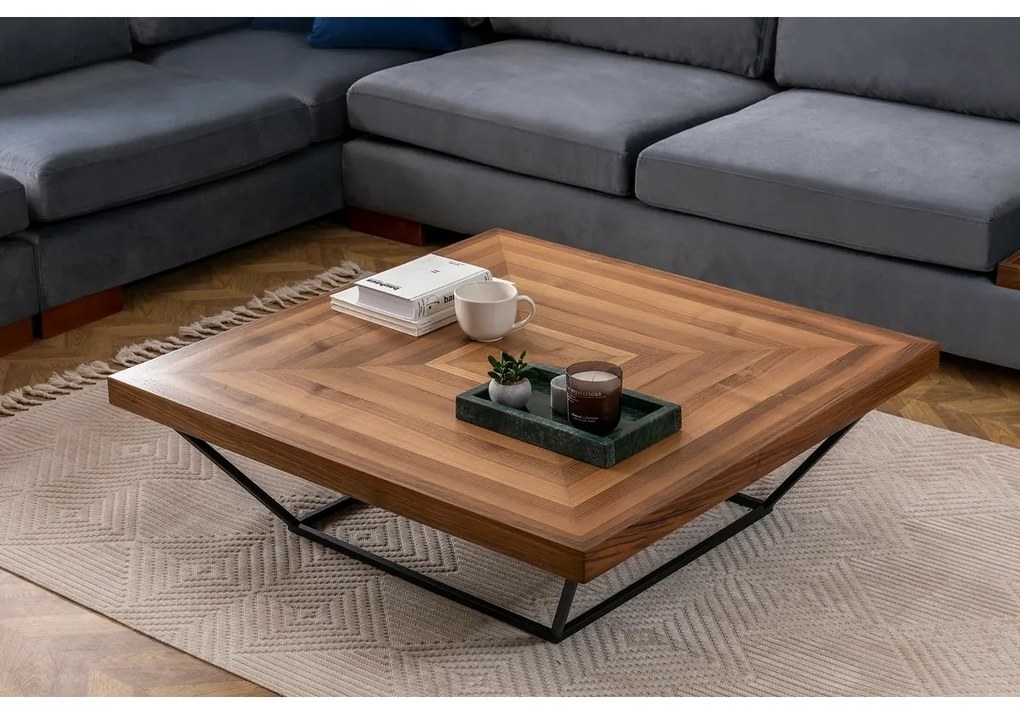 Stolik konferencyjny Cora Walnut