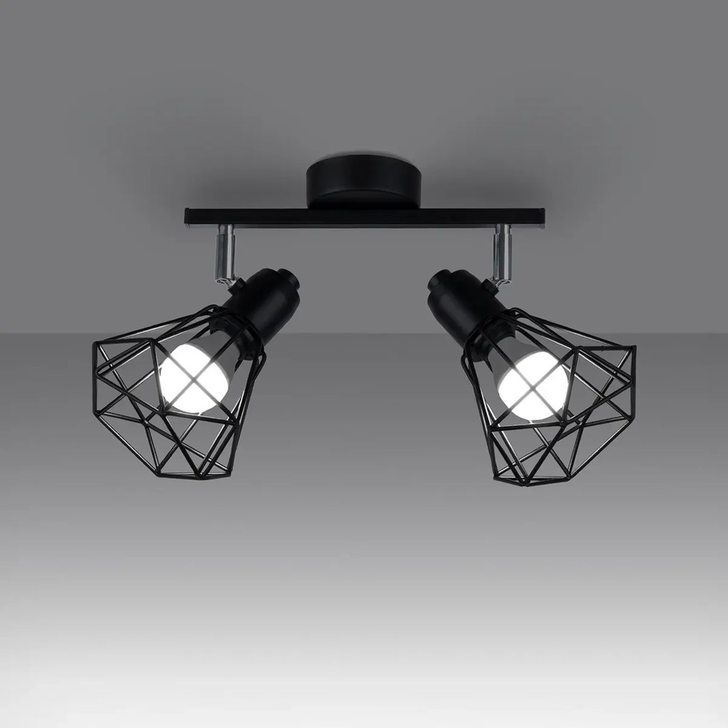 Listwa oświetleniowa ARTEMIS 2 czarna SOLLUX  LIGHTING