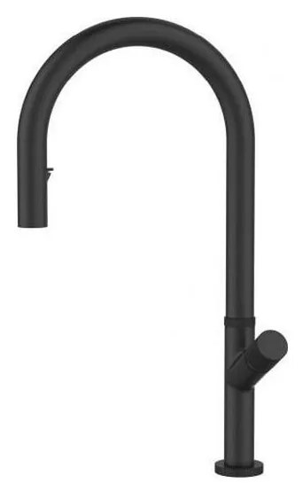 ALVEUS 1150908 - Bateria kuchenna z wyciąganą wylewką SWAN 44,9 cm czarny