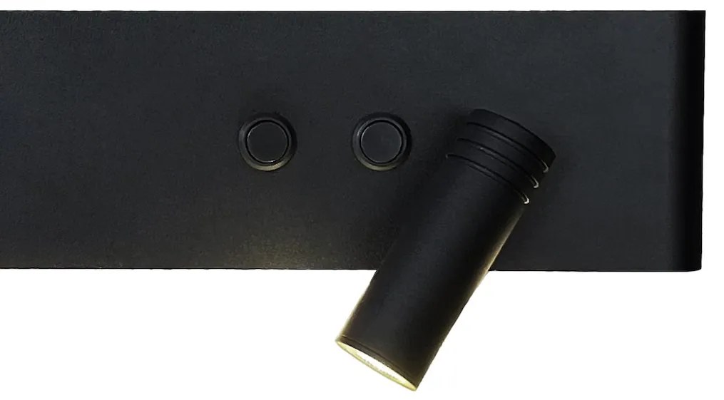 Kinkiet, lampka nocna Resort Czarny right 10W + 3W LED 4000K
