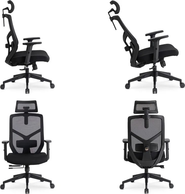 Ergonomiczny fotel biurowy z siatki Bento