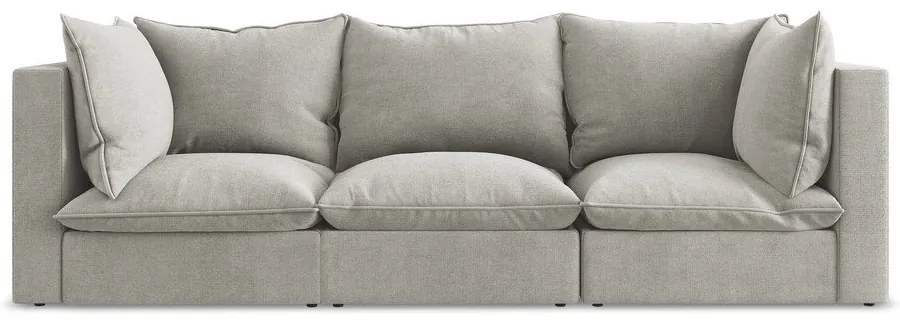 Jasnoszara sofa 255 cm Manao – Makamii