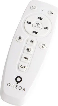 Sufitowa czarna 80 cm z LED ze zdalnym sterowaniem - Live