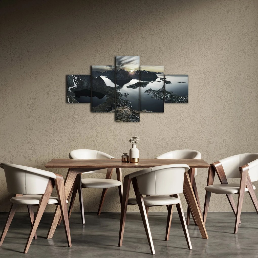 Obraz - Norweskie góry (125x70 cm)