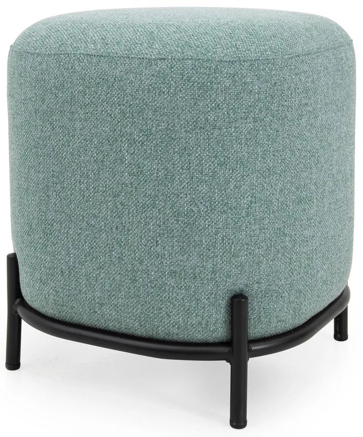 Zielonoszary puf Tenzo Harry, ø 42 cm