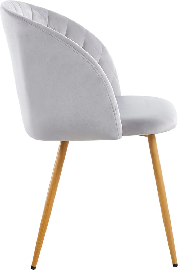 Zestaw 4 Krzese Velt Aksamitne