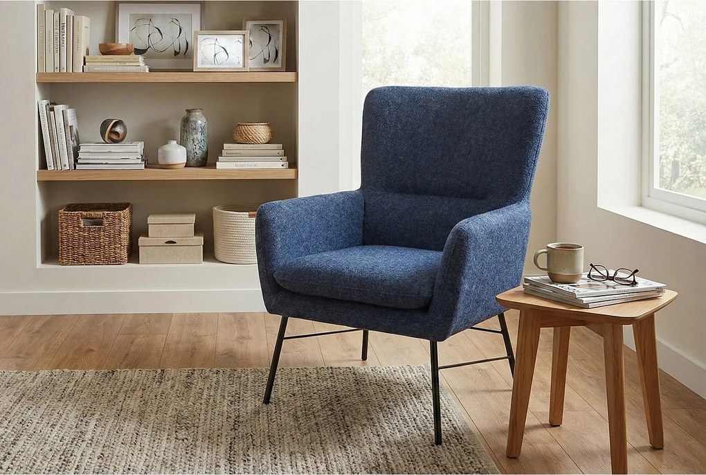 Nowoczesny fotel w kolorze szarym-ponadczasowy styl