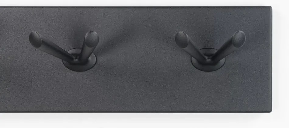 Czarny metalowy wieszak ścienny 74,5 cm Pull – Spinder Design