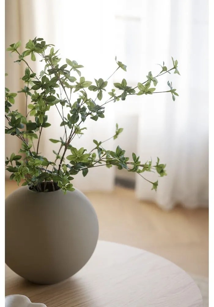 Naturalny okrągły stolik w dekorze dębu 90x90 cm Yumi – Rowico