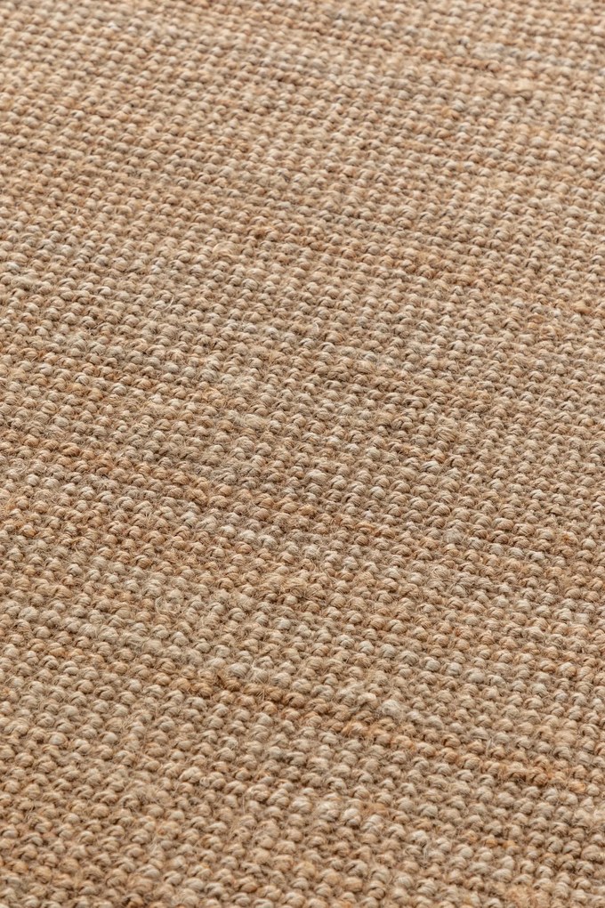Dywan naturalny jutowy ręcznie tkany Boucle naturalnie złoty 80 cm x 200 cm