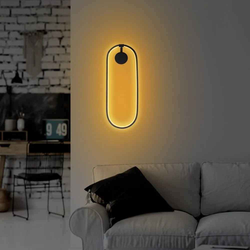 Czarny kinkiet LED Can – Opviq lights