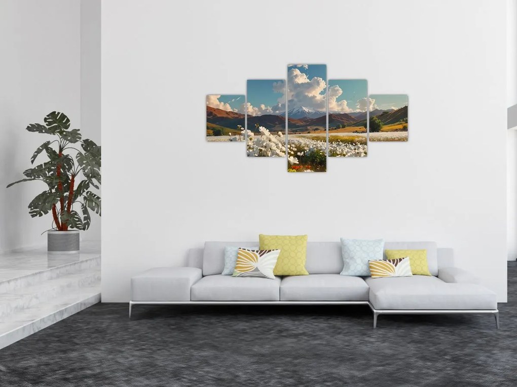 Obraz - Spokojny krajobraz (125x70 cm)