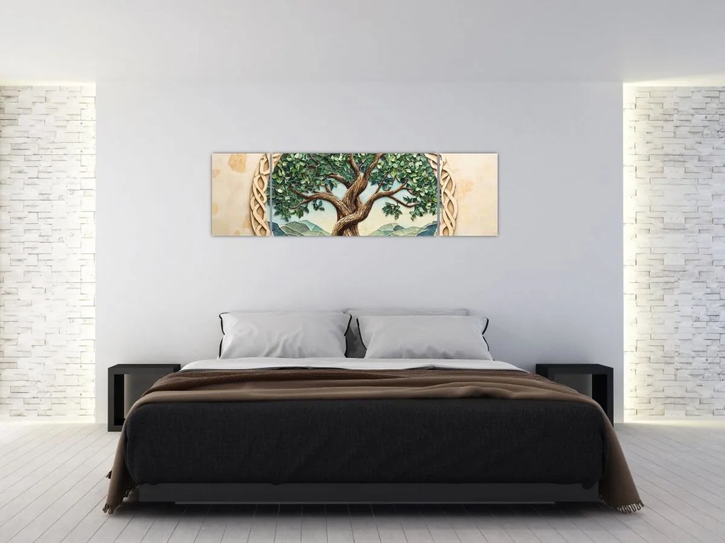 Obraz – Splecione drzewo życia (170x50 cm)