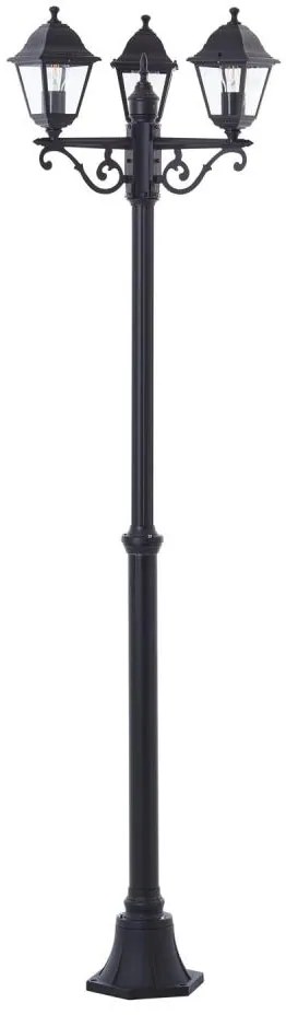 Brilliant - Lampa zewnętrzna NISSIE 3xE27/60W/230V IP44 czarna