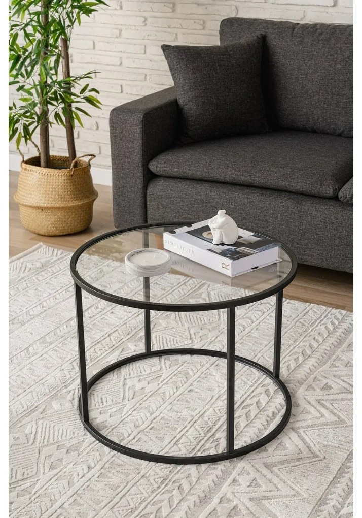 Stolik konferencyjny Berlin Black, 60 cm