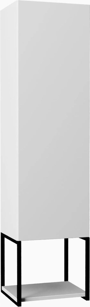 Szafka łazienkowa słupek wiszący biały loftowy 33 x 28 cm VALO