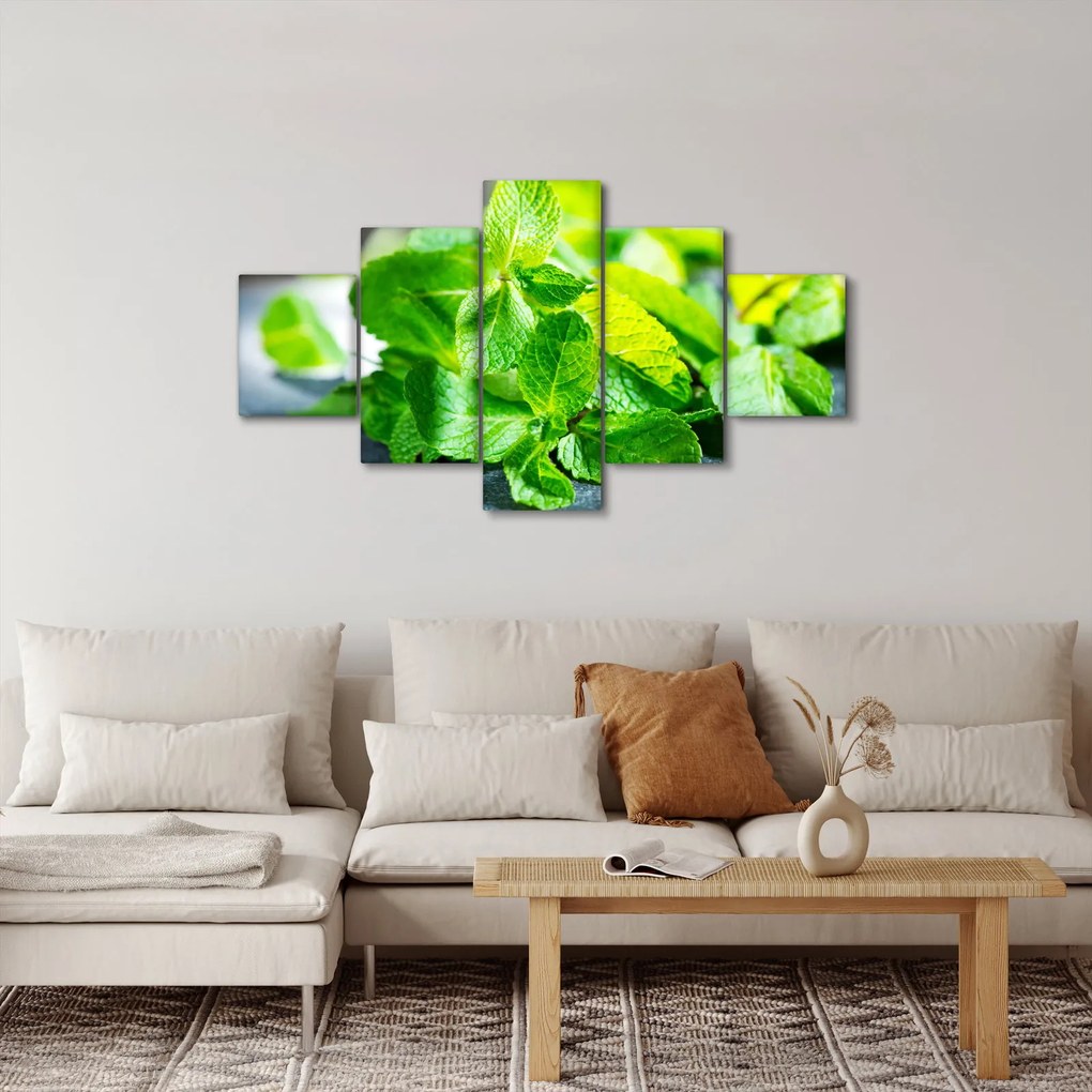 Obraz mięty (125x70 cm)