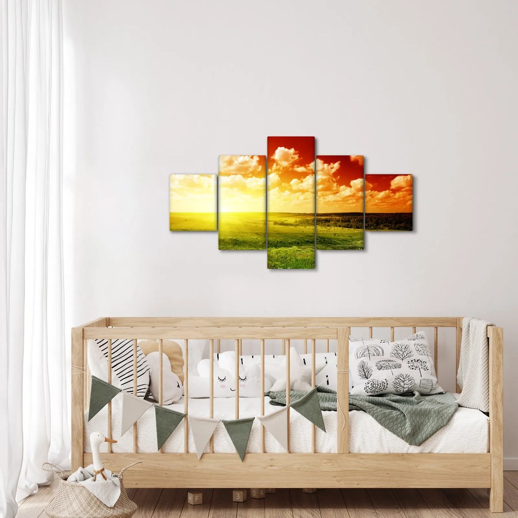 Obraz letniej łąki (125x70 cm)