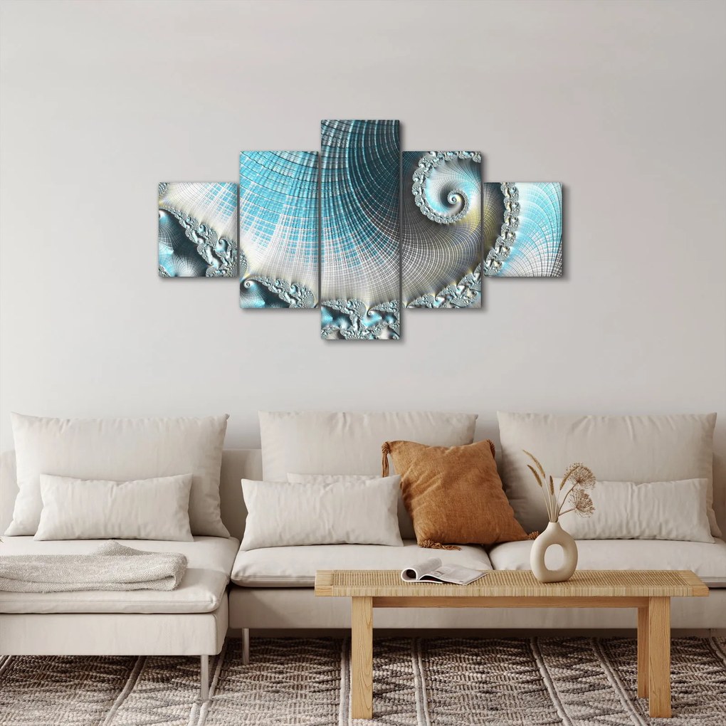 Obraz teksturowanej spirali (125x70 cm)