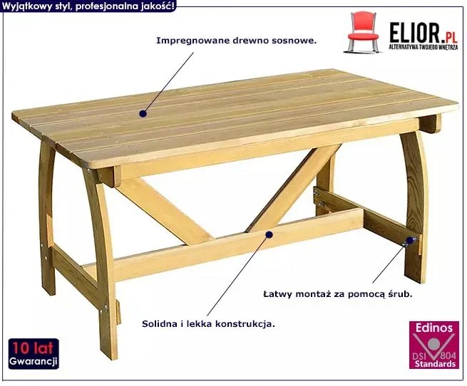 Stół drewniany T7-B28